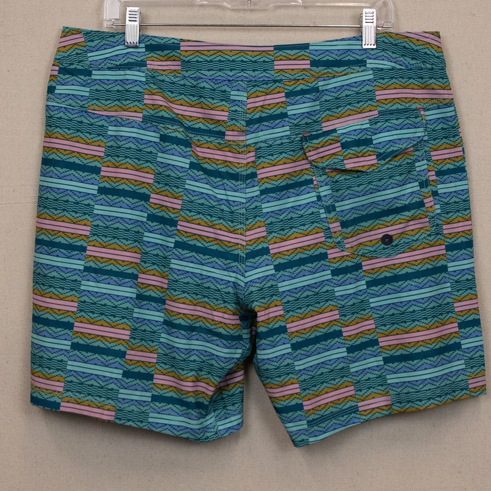 Saxx Betawave 2N1 teal pink interior liner board shorts-36